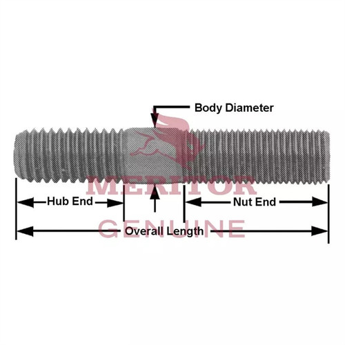 Meritor Stud P/N: SC820-1 or SC8201