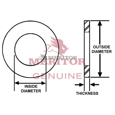 Meritor Washer P/N: 1229S1397