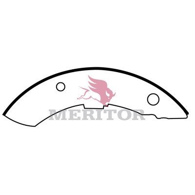 Meritor 5 In Brake Shoe P/N: 451003