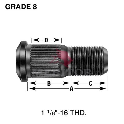 Meritor Stud/Wheel P/N: 09-001669 or 09001669