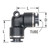 Midland Haldex Fitting Elbow 90 P/N: APC65F532