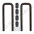 7QK3154P3 Mack Flat U Bolt Kit 2-Pack