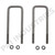7QK3150P12 Mack Flat U-Bolt Kit 2-Pack