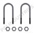 7QK2170 Mack Round U-Bolt Kit 2-Pack