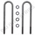 7QK2174M4 Mack Round U-Bolt Kit 2-Pack