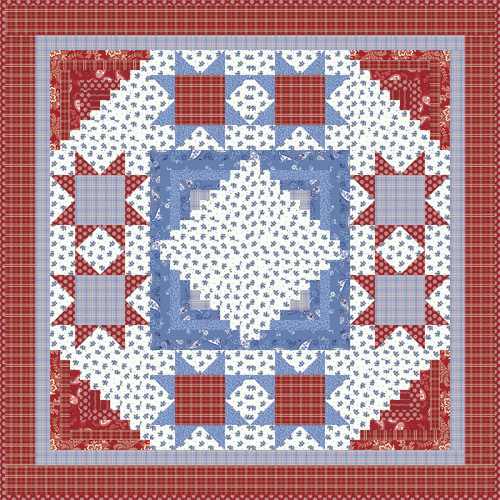 Stars and Cabins Quilt