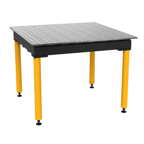 BuildPro 4' x 4' MAX Welding Table, Standard Finish, Heavy-Duty Legs, Table Surface Height 30.5" (TMB54848F)