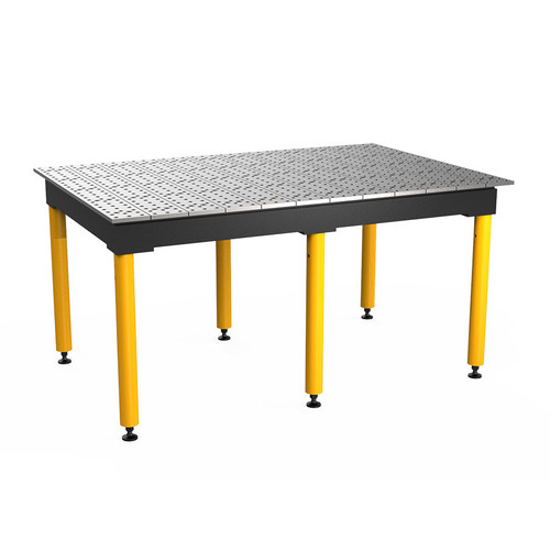 BuildPro 6' x 4' MAX Welding Table, Standard Finish, Heavy-Duty Legs, Table Surface Height 30.5" (TMB57248F)