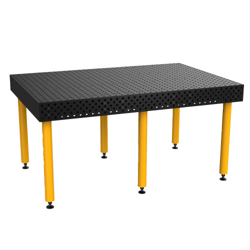 BuildPro 6' x 4' ALPHA 5/8 Welding Table, Nitrided Finish, Heavy-Duty Legs, Table Surface Height 36.5" (TA5-7248Q-A1)