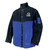 Black Stallion Color Block Leather Welding Jacket, Black & Royal Blue, Large (JL1030-BB-LG)