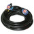 8/3 25' Heavy Duty Welding Power Extension Cord with Lighted Ends, Black