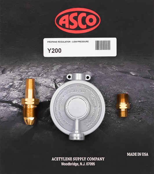 ASCO Y200 Propane Regulator, CGA 510 x LHB Pancake Style (Y200)