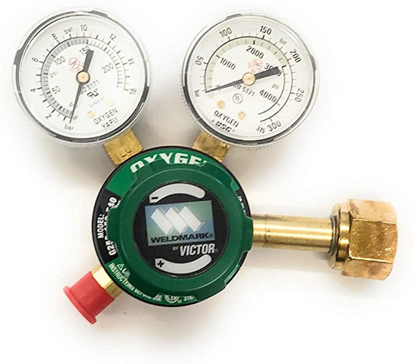 Weldmark Medium Duty Oxygen Regulator, by Victor style G250-150-540, 0-150 PSIG (0781-9162)