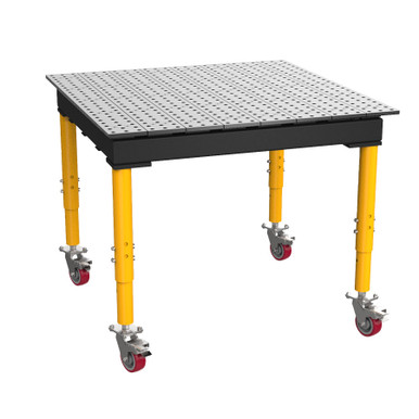 BuildPro™ MAX 4' x 4' Welding Table With Heavy Duty Leg