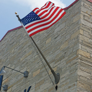 Outrigger Wall Mount Series 20ft Flagpole