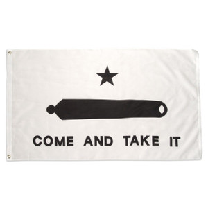"Come and Take It" Printed Polyester 3' x 5' Flag - Gonzales Flag
