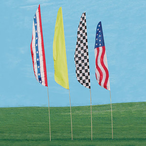 Low Cost Feather Banner Flag and Pole Kits