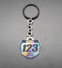 Northern Lights Titanium Number Plate Key Chain with Personalized Graphics