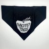 Moto Tags Logo Pet Bandana in Black and Grey