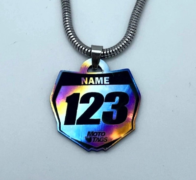 Titanium - Galaxy Edition - Number Plates - Moto Tags