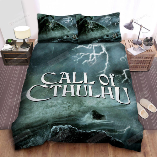 Cthulhu In The Storm Bed Sheets Spread Comforter Duvet Cover Bedding Sets