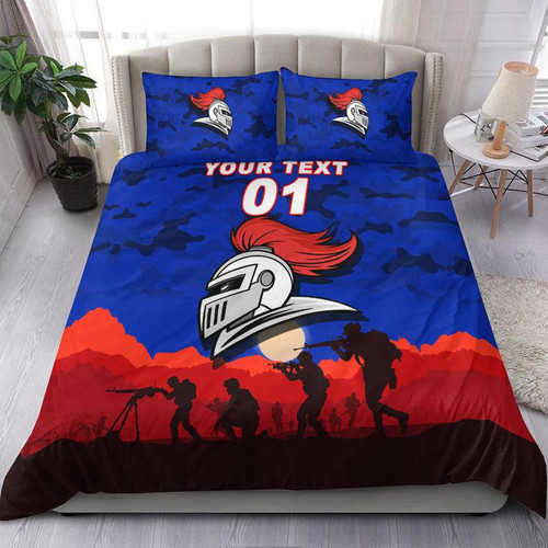 (Custom Personalised) Newcastle Knights ANZAC 2022 Bedding Set Simple Style LT8