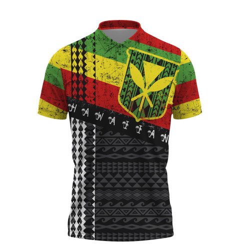 Hawaiian Kanaka Maoli Flag Polo Shirt All Over Print