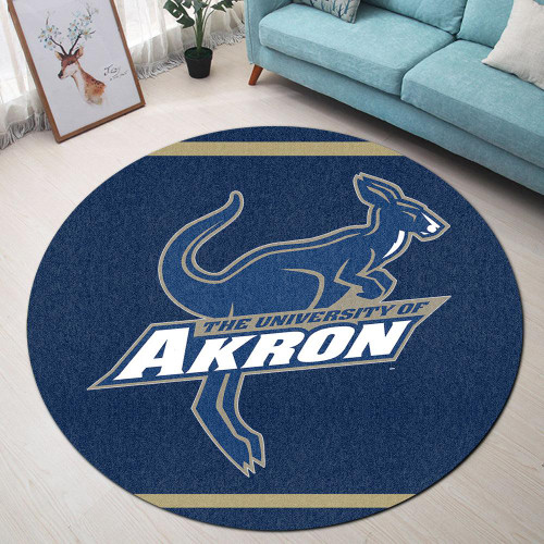 Akron Zips Round Rug - NCAA