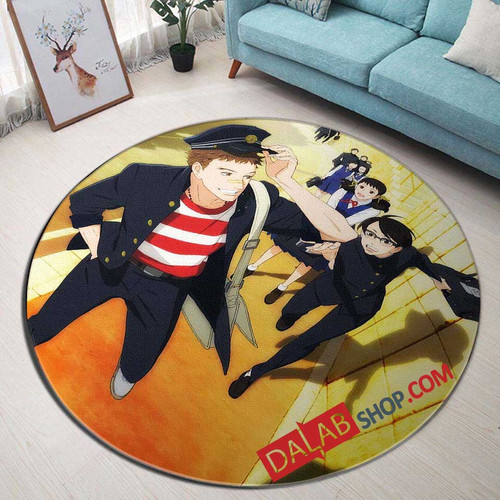 Anime Sakamichi no Apollon d 3D Customized Personalized Round Area Rug