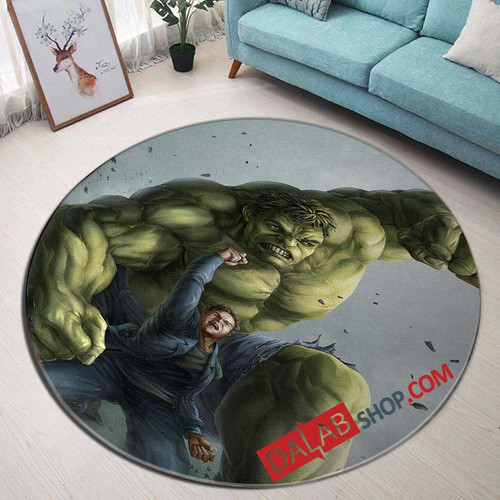 Anime Hulk d 3D Customized Personalized Round Area Rug