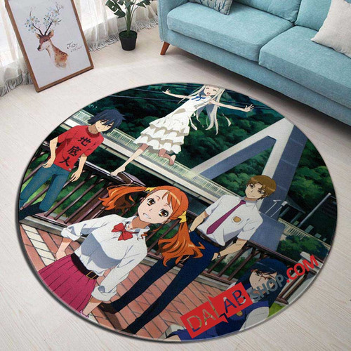 Anime Ano Hi Mita Hana no Namae wo Bokutachi wa Mada Shiranai v 3D Customized Personalized Round Area Rug