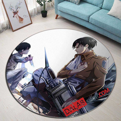 Anime Shingeki no Kyojin Kuinaki Sentaku n 3D Customized Personalized Round Area Rug