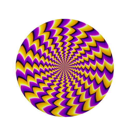 Abstract Optical illusion Round Rug