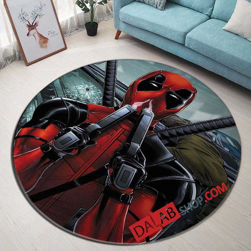 Anime Deadpool d 3D Customized Personalized Round Area Rug