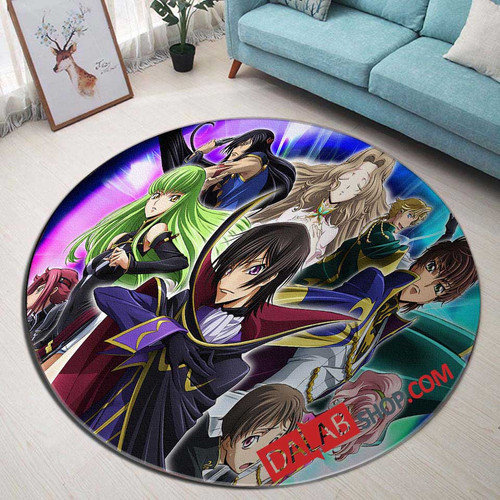 Anime Code Geass n 3D Customized Personalized Round Area Rug
