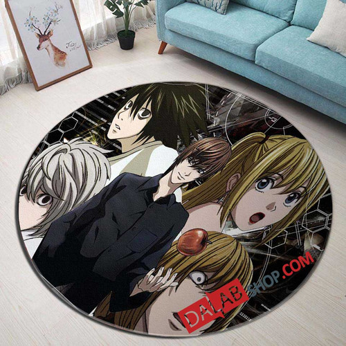 Anime Death Note n 3D Customized Personalized Round Area Rug