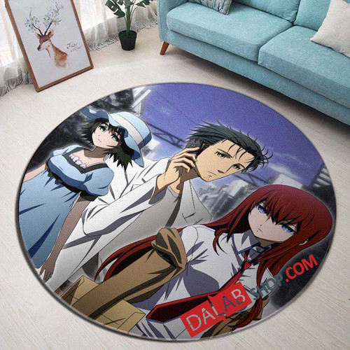 Anime Steins Gate Oukoubakko no Poriomania d 3D Customized Personalized Round Area Rug