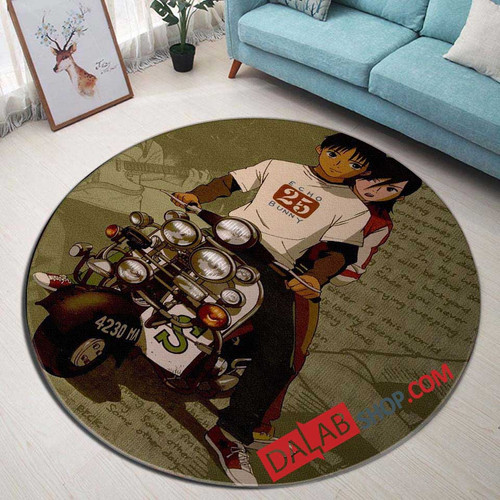Anime Beck d 3D Customized Personalized Round Area Rug