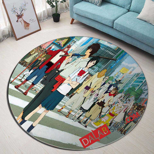 Anime Bakemono no Ko n 3D Customized Personalized Round Area Rug