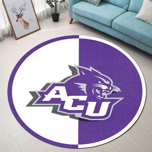 Abilene Christian Wildcats Round Rug NCAA