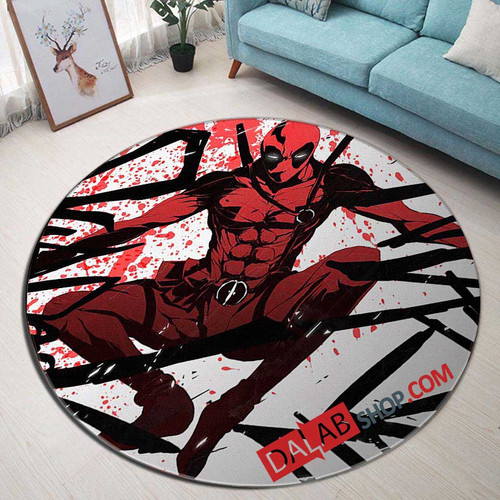 Anime Deadpool n 3D Customized Personalized Round Area Rug
