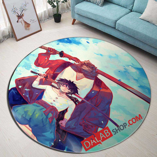 Anime Bakemono no Ko d 3D Customized Personalized Round Area Rug