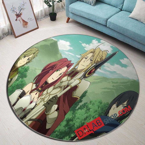 Anime Tate no Yuusha no Nariagari n 3D Customized Personalized Round Area Rug