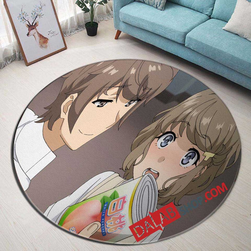 Anime Seishun Buta Yarou wa Bunny Girl Senpai no Yume wo Minai n 3D Customized Personalized Round Area Rug