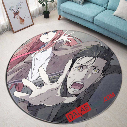 Anime Steins Gate Oukoubakko no Poriomania n 3D Customized Personalized Round Area Rug