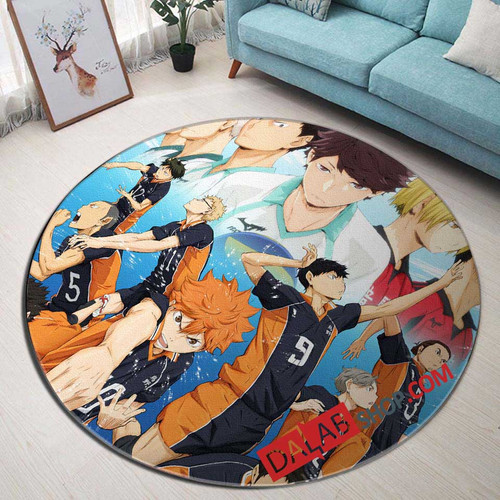 Anime Haikyuu!! v 3D Customized Personalized Round Area Rug