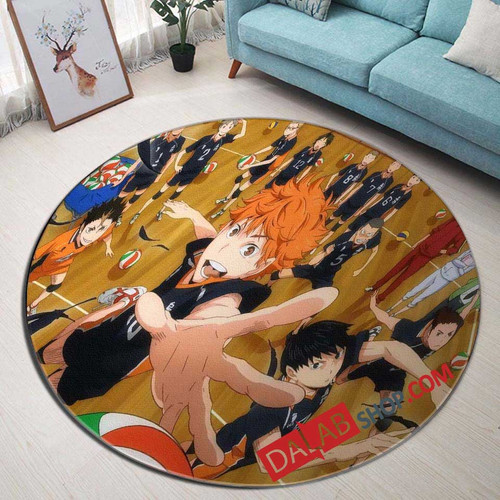 Anime Haikyuu!! n 3D Customized Personalized Round Area Rug