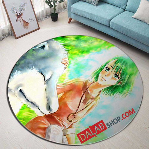Anime Kemono no Souja Erin n 3D Customized Personalized Round Area Rug