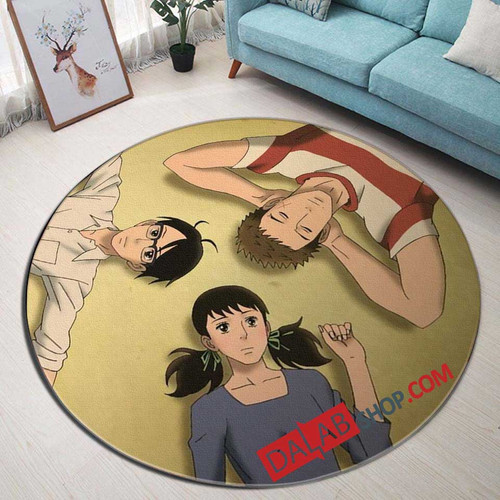 Anime Sakamichi no Apollon v 3D Customized Personalized Round Area Rug