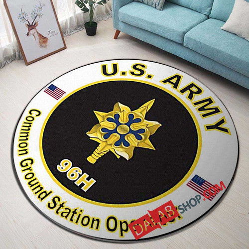 Army Common Ground Station Operator (96H) 3D Customized Personalized Round Area Rug